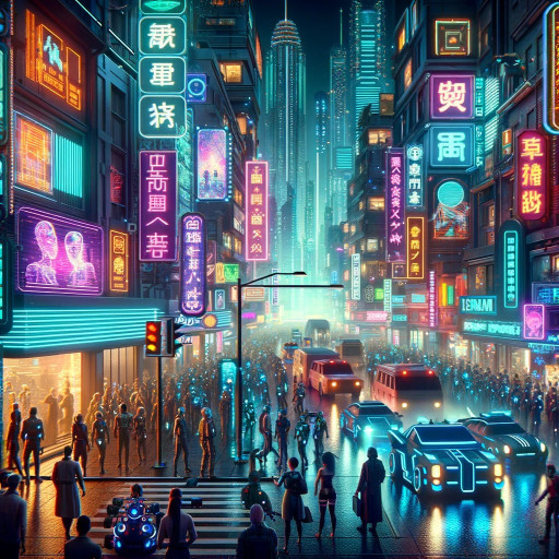 Cyberpunk Streetscape