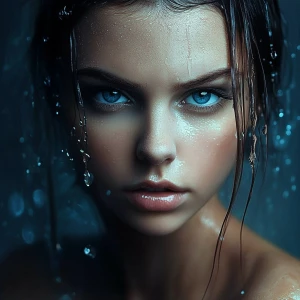 Dystopian Water AI Portrait